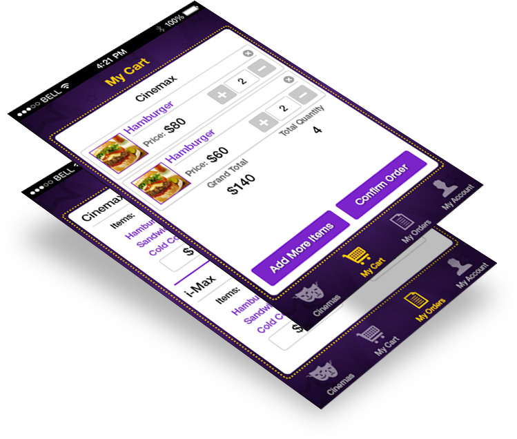 Food Ordering App for Cinemas